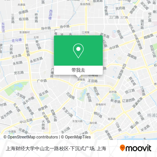 上海财经大学中山北一路校区-下沉式广场地图
