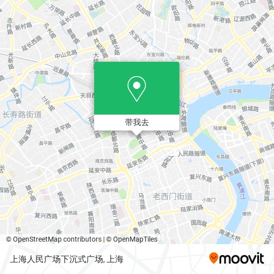 上海人民广场下沉式广场地图