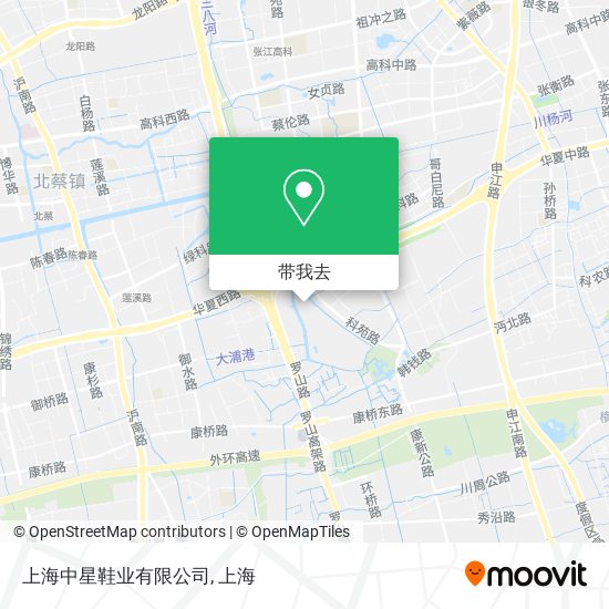 上海中星鞋业有限公司地图