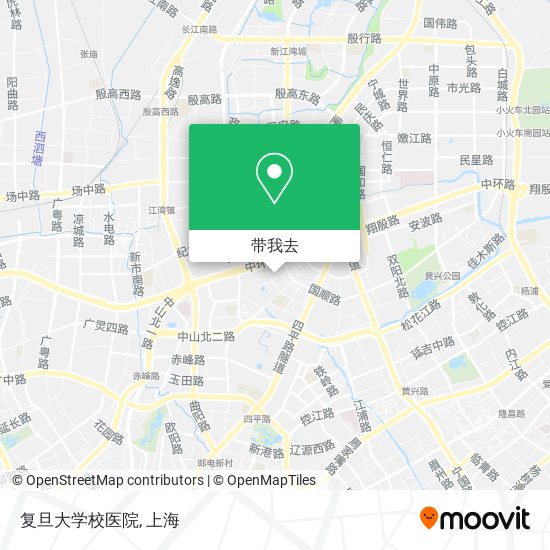 复旦大学校医院地图