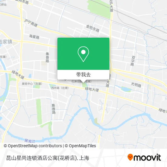 昆山星尚连锁酒店公寓(花桥店)地图