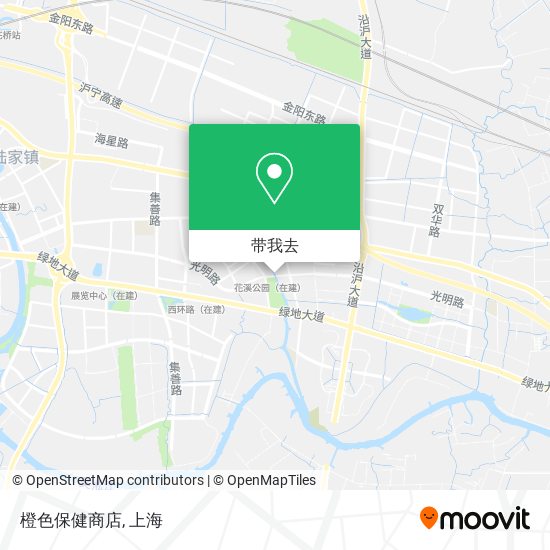 橙色保健商店地图