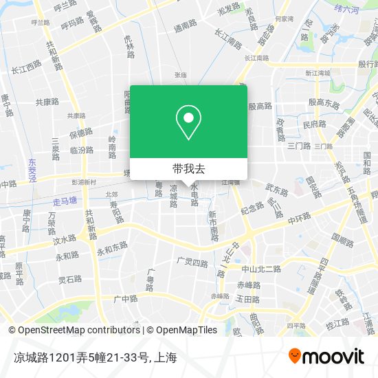 凉城路1201弄5幢21-33号地图
