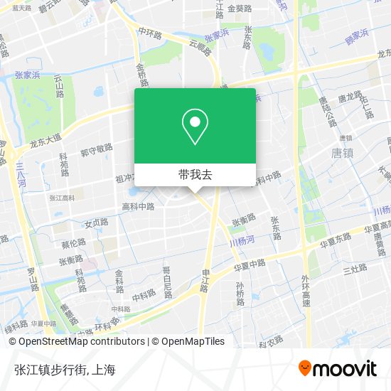 张江镇步行街地图