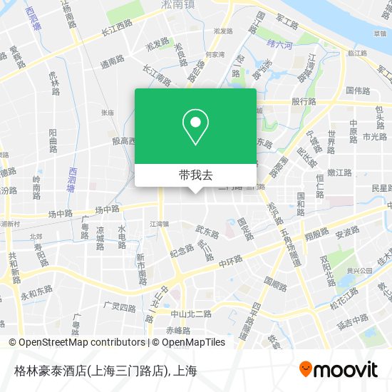 格林豪泰酒店(上海三门路店)地图