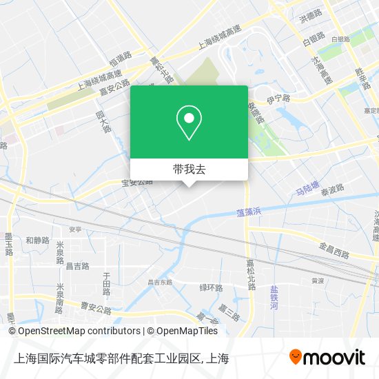 上海国际汽车城零部件配套工业园区地图