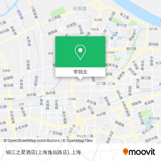 锦江之星酒店(上海逸仙路店)地图