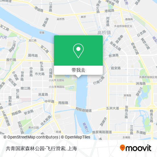 共青国家森林公园-飞行滑索地图
