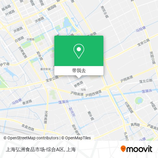 上海弘洲食品市场-综合A区地图