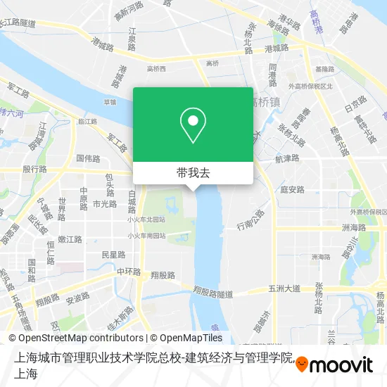 上海城市管理职业技术学院总校-建筑经济与管理学院地图