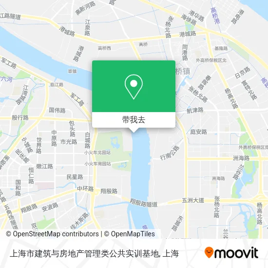 上海市建筑与房地产管理类公共实训基地地图
