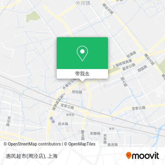 惠民超市(周泾店)地图
