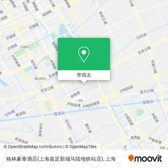 格林豪泰酒店(上海嘉定新城马陆地铁站店)地图