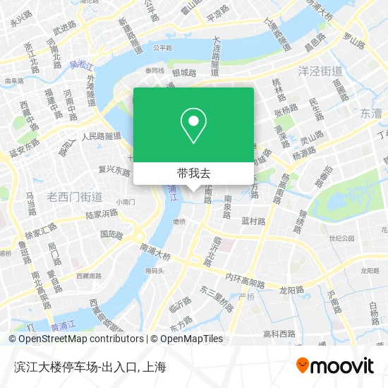 滨江大楼停车场-出入口地图