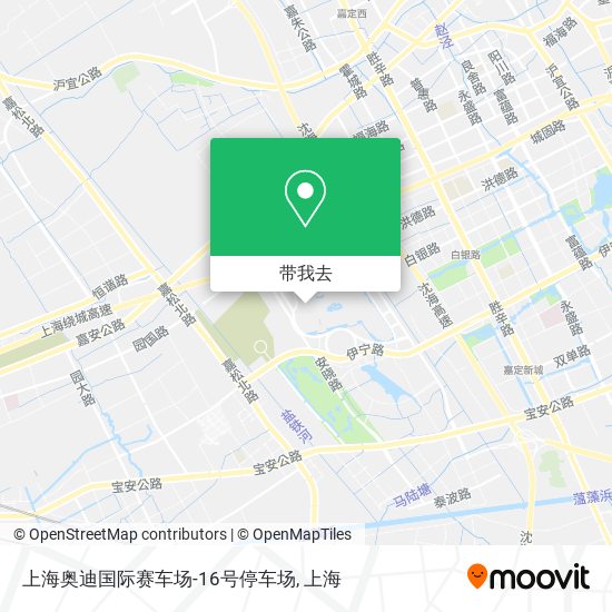 上海奥迪国际赛车场-16号停车场地图