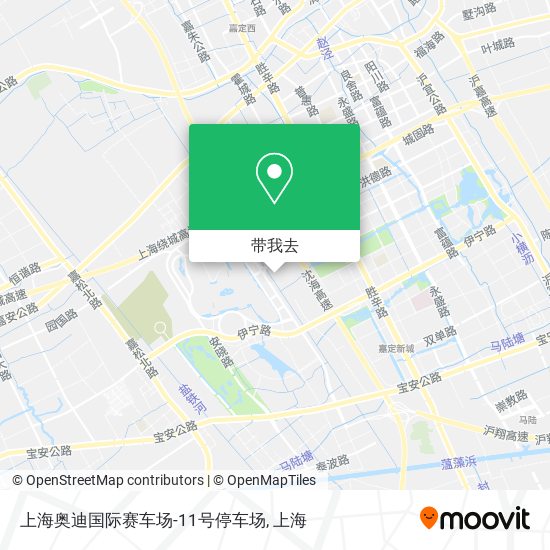上海奥迪国际赛车场-11号停车场地图