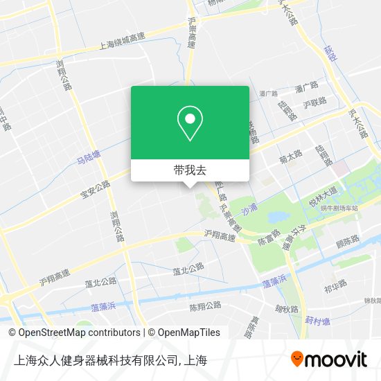 上海众人健身器械科技有限公司地图
