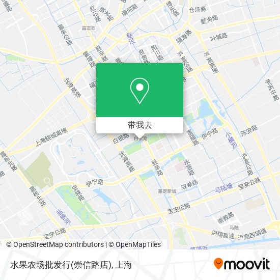 水果农场批发行(崇信路店)地图