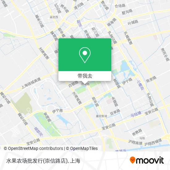 水果农场批发行(崇信路店)地图