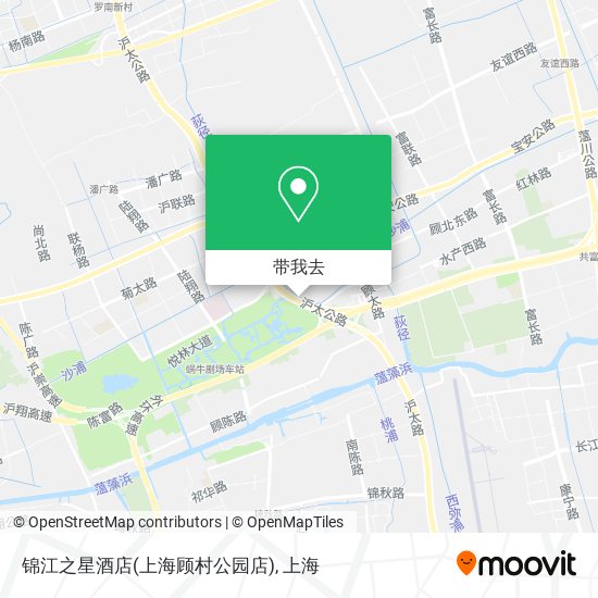 锦江之星酒店(上海顾村公园店)地图