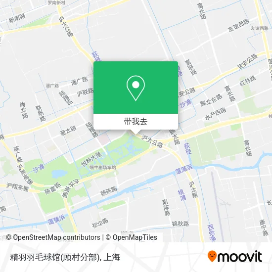 精羽羽毛球馆(顾村分部)地图