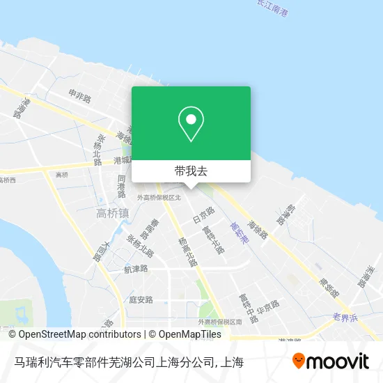 马瑞利汽车零部件芜湖公司上海分公司地图