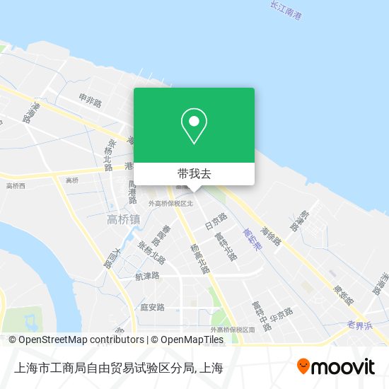 上海市工商局自由贸易试验区分局地图