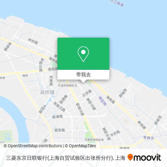 三菱东京日联银行(上海自贸试验区出张所分行)地图