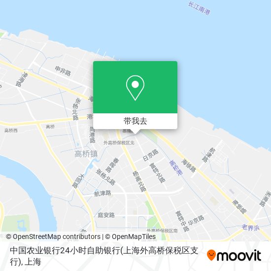 中国农业银行24小时自助银行(上海外高桥保税区支行)地图