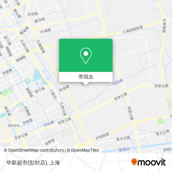 华新超市(彭封店)地图