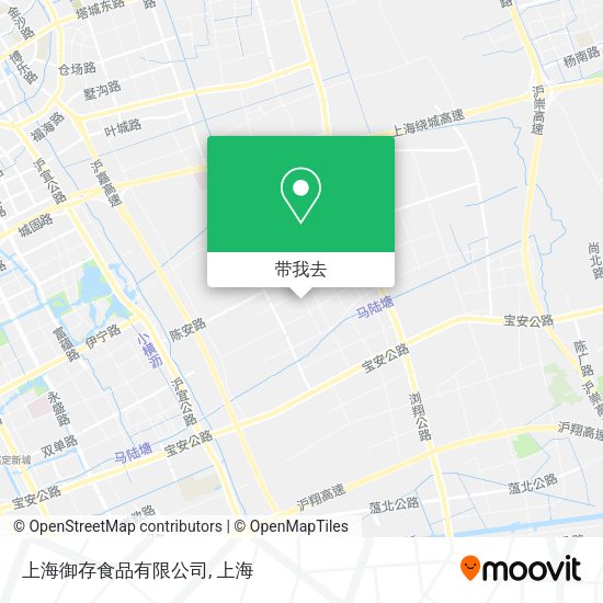 上海御存食品有限公司地图