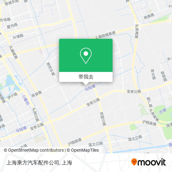 上海乘方汽车配件公司地图