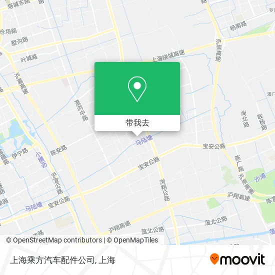 上海乘方汽车配件公司地图