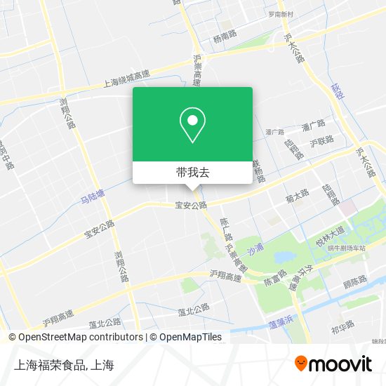 上海福荣食品地图