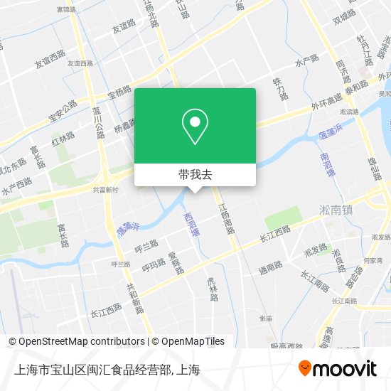 上海市宝山区闽汇食品经营部地图
