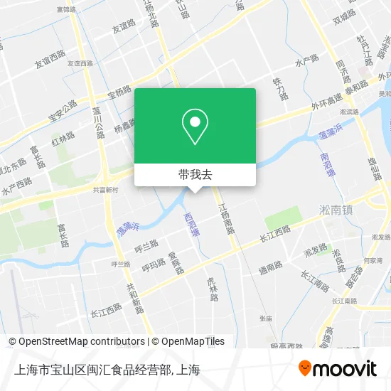 上海市宝山区闽汇食品经营部地图