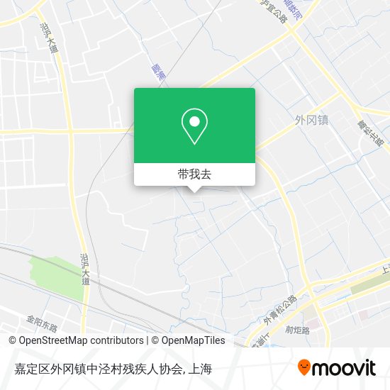 嘉定区外冈镇中泾村残疾人协会地图