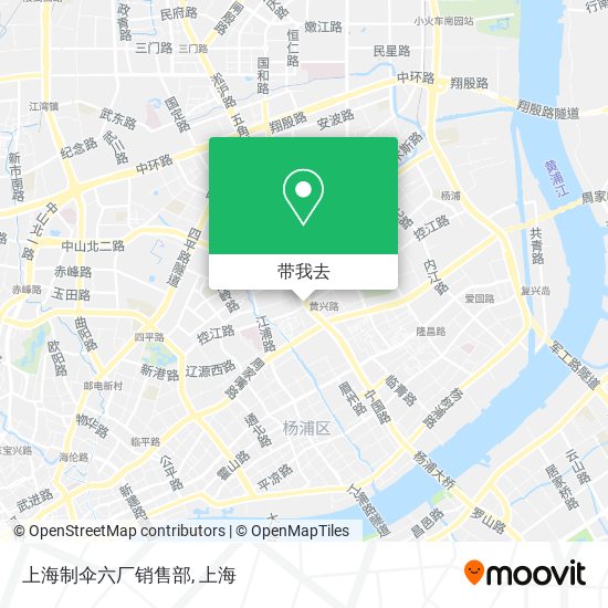上海制伞六厂销售部地图