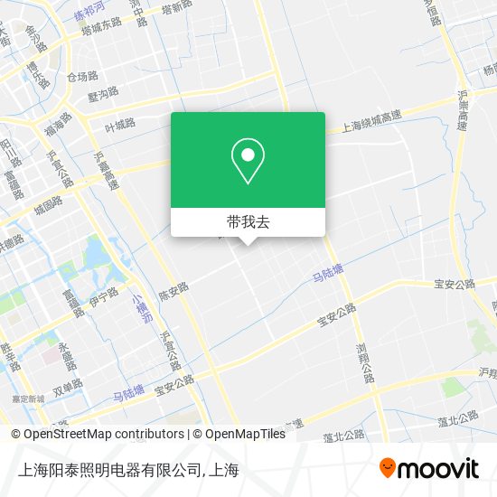 上海阳泰照明电器有限公司地图