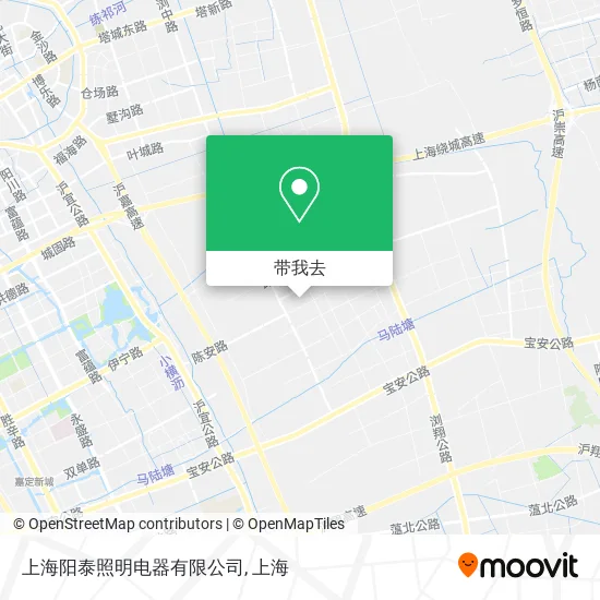 上海阳泰照明电器有限公司地图
