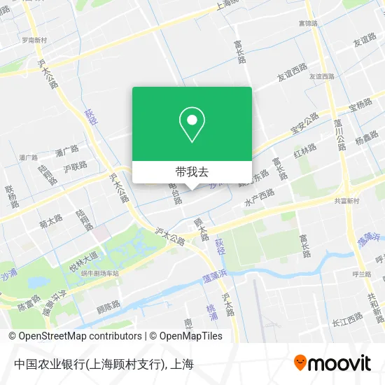 中国农业银行(上海顾村支行)地图