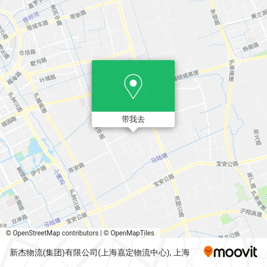 新杰物流(集团)有限公司(上海嘉定物流中心)地图