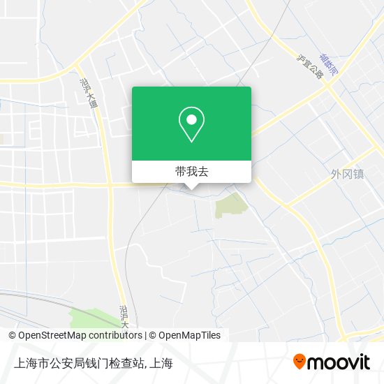 上海市公安局钱门检查站地图