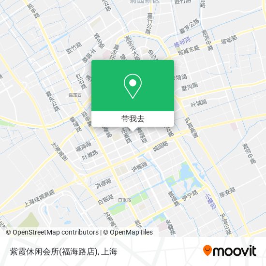 紫霞休闲会所(福海路店)地图