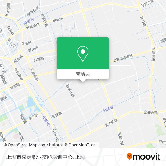 上海市嘉定职业技能培训中心地图