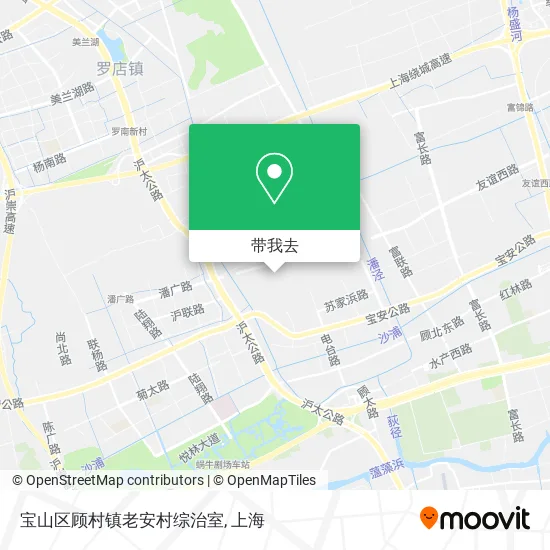 宝山区顾村镇老安村综治室地图