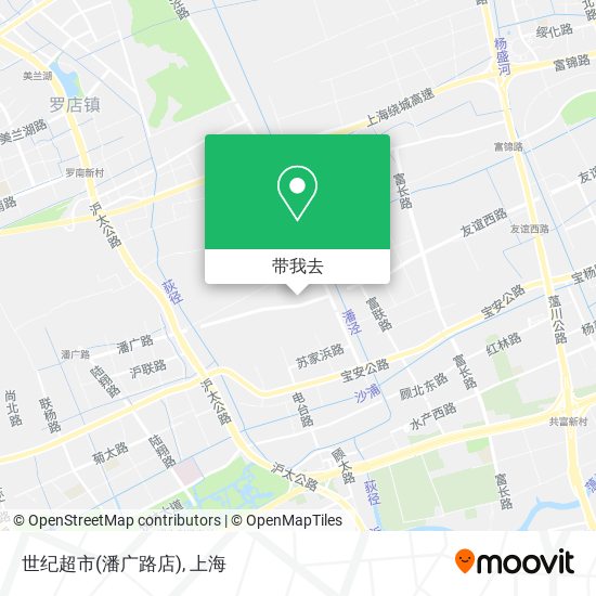 世纪超市(潘广路店)地图