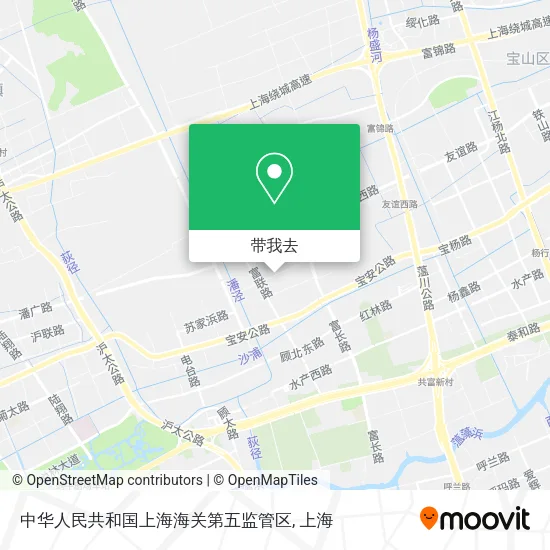 中华人民共和国上海海关第五监管区地图