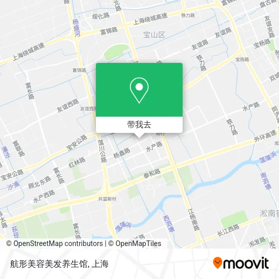 航形美容美发养生馆地图