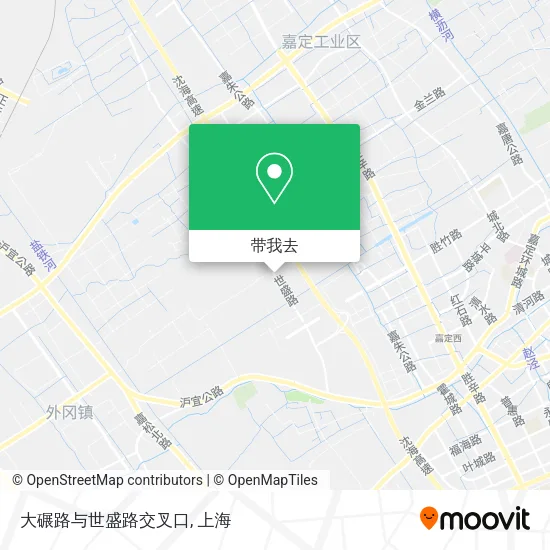 大碾路与世盛路交叉口地图